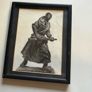Framed Woman Soldier Photo Print